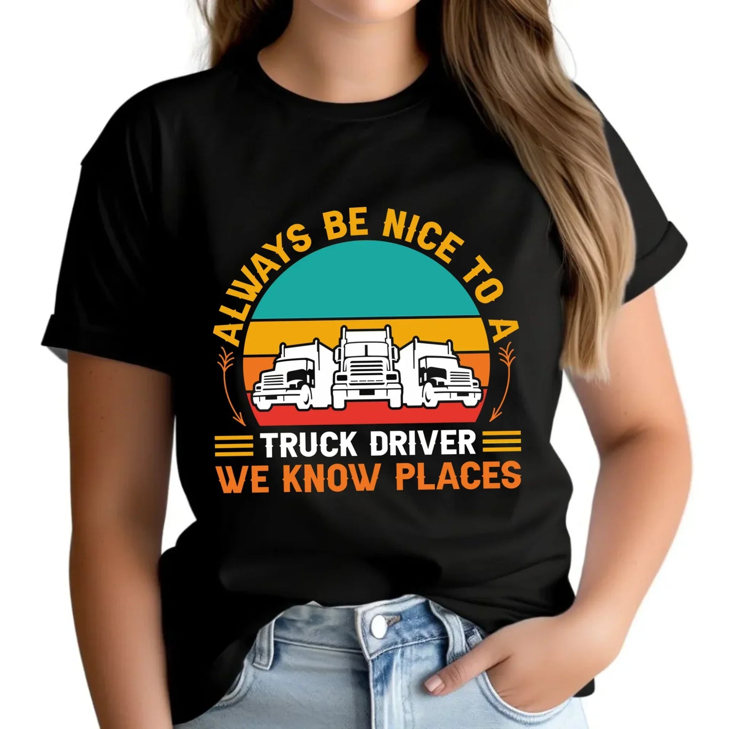 Truck driver | Koszulka damska dla kierowcy tira ZKT10 - StoryCups.pl