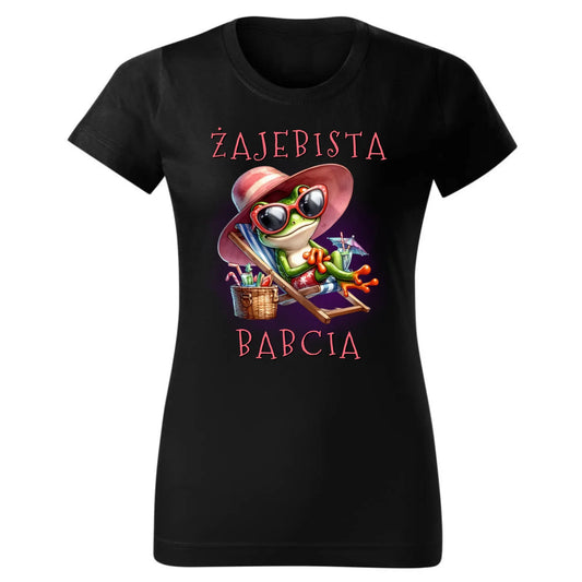 Żajebista babcia | Koszulka damska dla babci B27 - StoryCups.pl