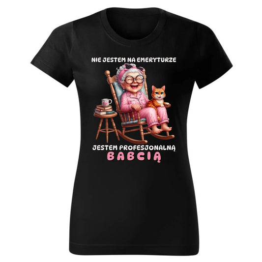 Profesjonalna babcia | Koszulka damska dla babci B20 - StoryCups.pl