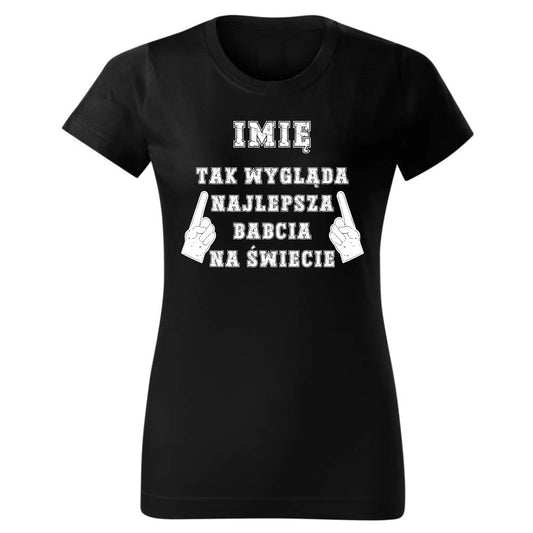 Tak wygląda najlepsza babcia na świecie | Koszulka damska dla babci B24 - StoryCups.pl