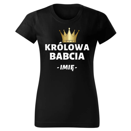 Królowa Babcia | Personalizowana koszulka damska dla babci B17 - StoryCups.pl