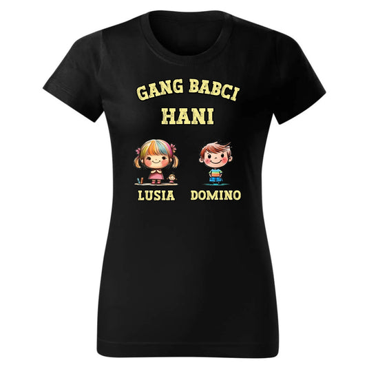 Gang Babci | Personalizowana koszulka damska dla babci B18 - StoryCups.pl