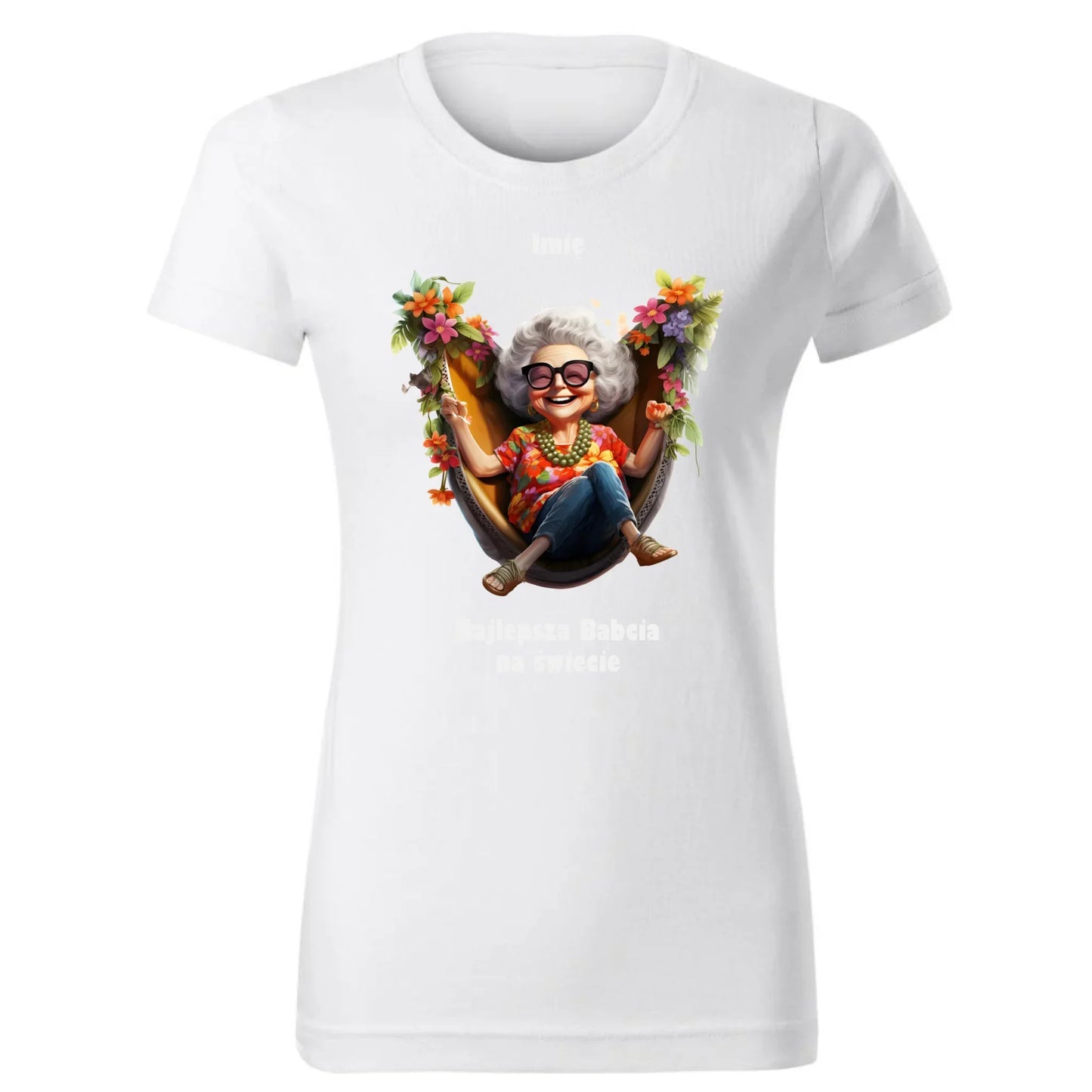 Najlepsza Babcia na świecie | Personalizowana koszulka damska dla babci B14 - StoryCups.pl