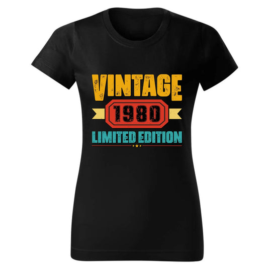 Vintage Limited Edition (data) | Koszulka damska prezent na urodziny U29 - StoryCups.pl