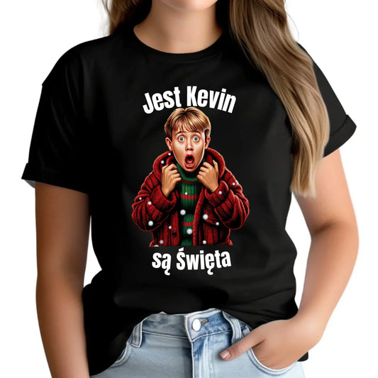 Jest Kevin, są święta | Świąteczna koszulka damska BN27 - StoryCups.pl