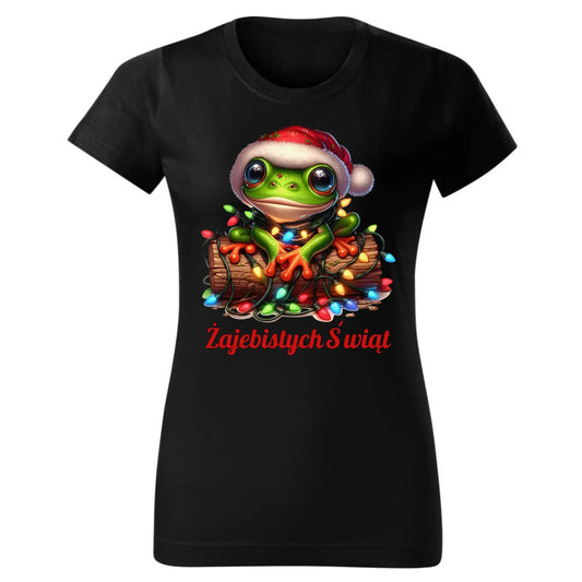 Żajebistych Świąt | Świąteczna koszulka damska BN106 - StoryCups.pl