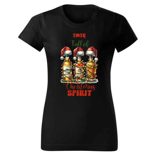 Pełen świątecznego ducha | Personalizowana koszulka damska świąteczna BN69 - StoryCups.pl