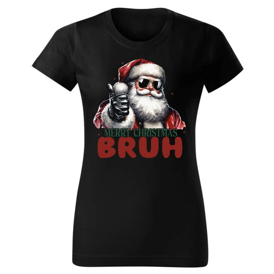 Merry Christmas Bruh | Świąteczna koszulka damska BN65 - StoryCups.pl