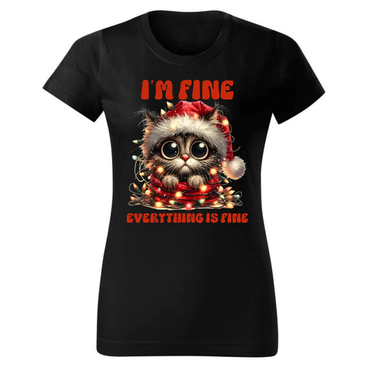 Wszystko jest w porządku | Świąteczna koszulka damska BN67 - StoryCups.pl