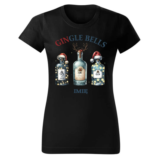 Gingle bells | Personalizowana koszulka damska świąteczna BN68 - StoryCups.pl