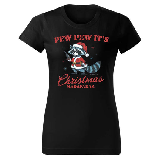 Pew pew it's Christmas | Świąteczna koszulka damska BN60 - StoryCups.pl
