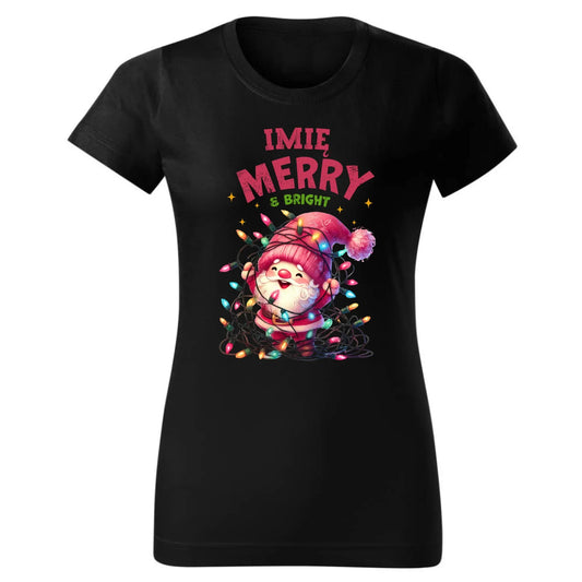 Radosnych Świąt | Personalizowana świąteczna koszulka damska BN58 - StoryCups.pl