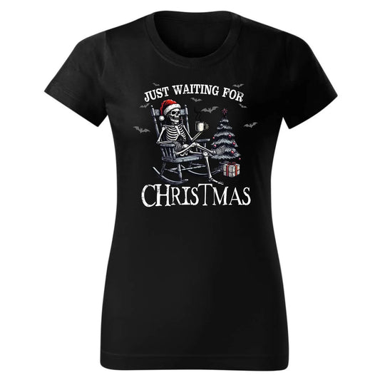 Czekam tylko na święta | Świąteczna koszulka damska BN56 - StoryCups.pl