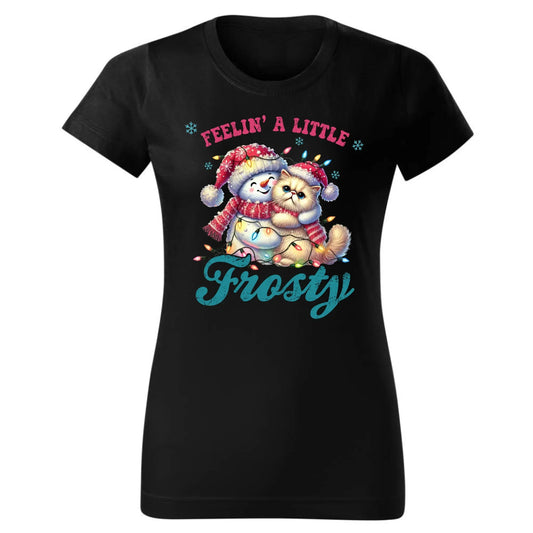 Czuję zimowy nastrój | Świąteczna koszulka damska BN52 - StoryCups.pl