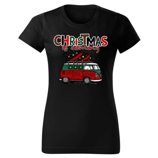 Christmas is coming | Świąteczna koszulka damska BN42 - StoryCups.pl
