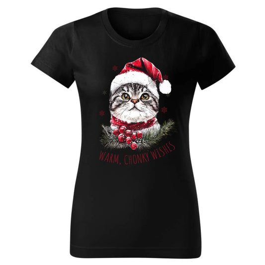 Warm, Chonky Wishes | Świąteczna koszulka damska BN36 - StoryCups.pl