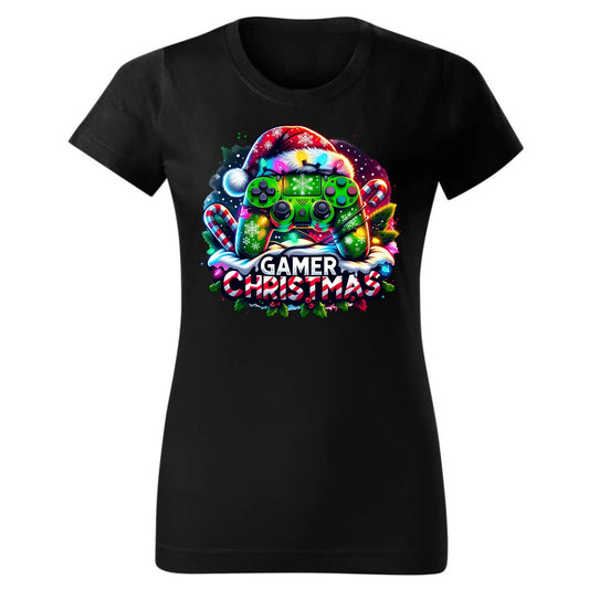 Świąteczny gracz | Koszulka damska na święta dla gracza BN22 - StoryCups.pl