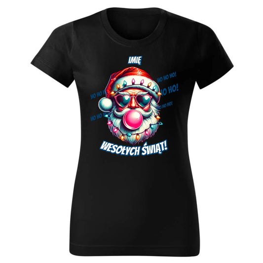 Mikołaj | Świąteczna koszulka damska na Mikołajki BN17 - StoryCups.pl