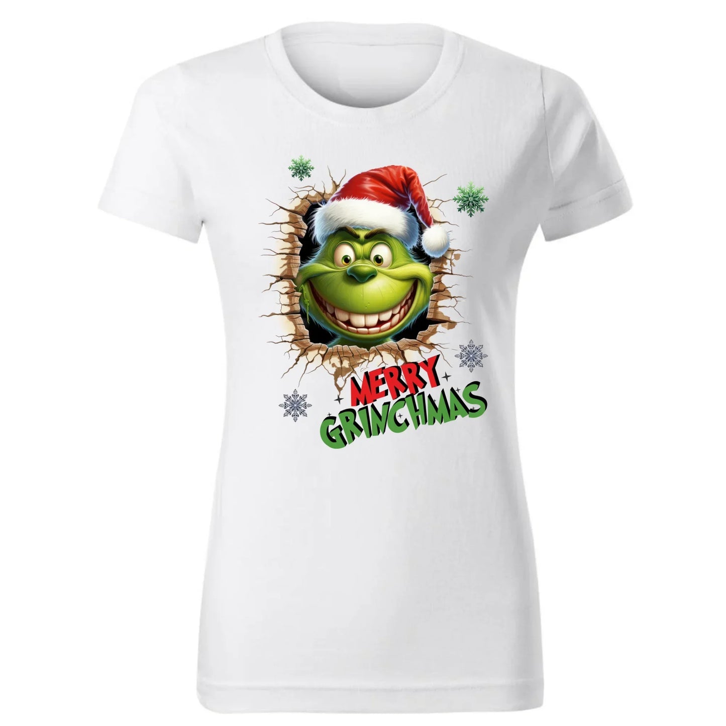 Merry Grinchmas | Świąteczna koszulka damska BN113 - StoryCups.pl