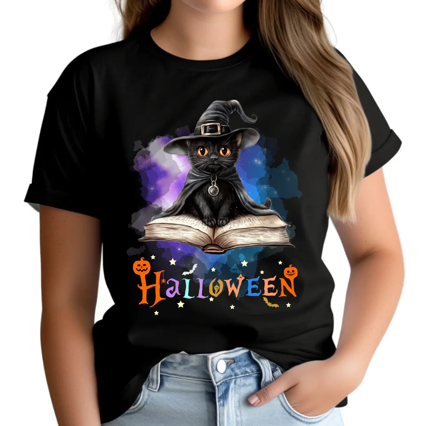 Koszulka damska halloweenowa na prezent HALLOWEEN nadruk