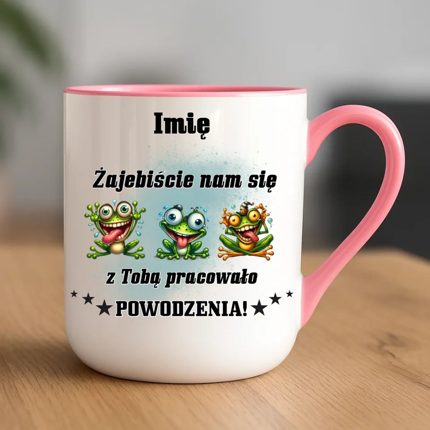 Żajebiście nam się z Tobą pracowało | Kubek elegant na odejście z pracy OP10 - StoryCups.pl