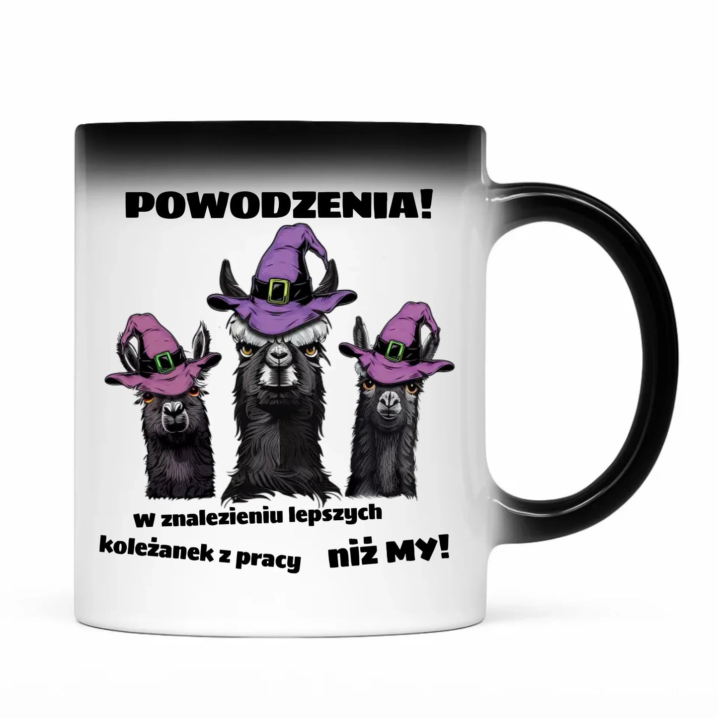 Magiczny kubek z ukrytym nadrukiem na pożegnanie odejście z pracy AWANS
