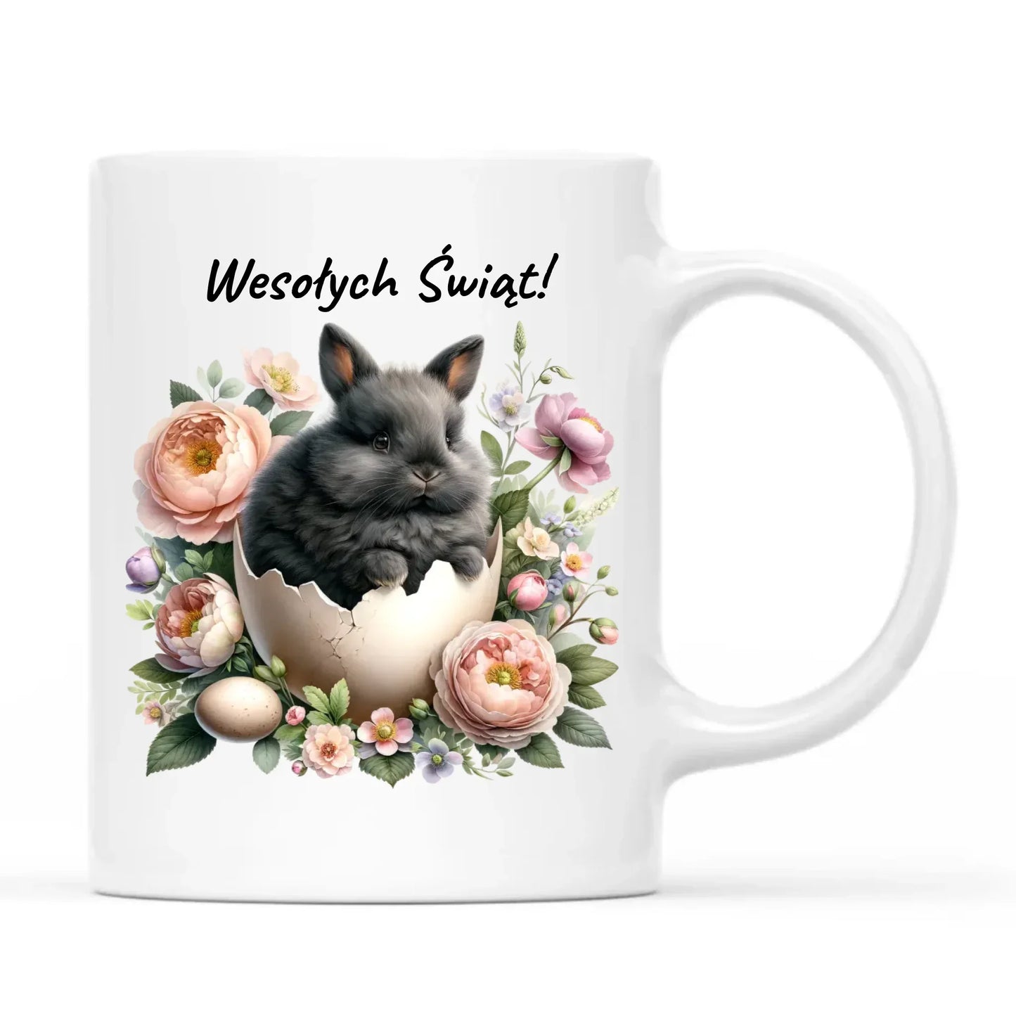 Zajączek w pisance | Kubek na Wielkanoc WN03 - StoryCups.pl