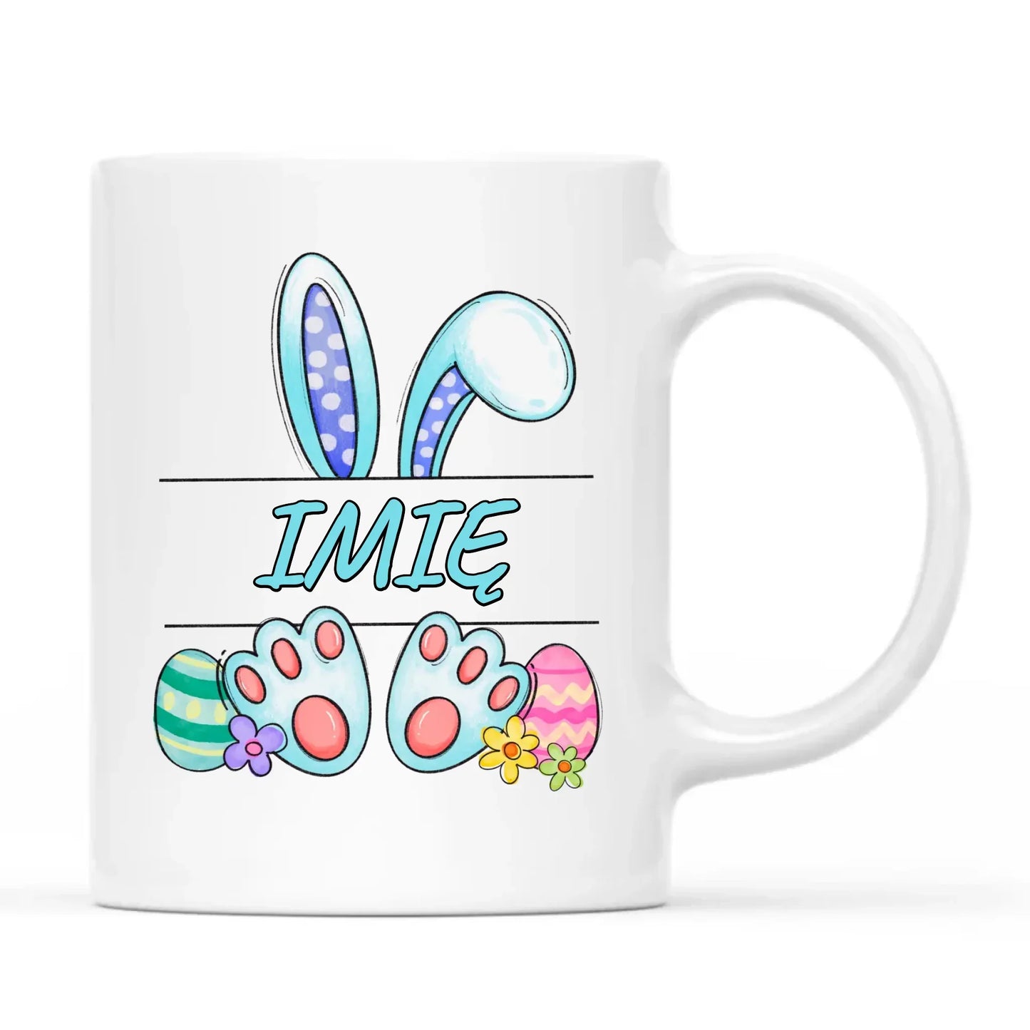 Zajączek Wielkanocny imię | Kubek dla dziecka na Wielkanoc WN14 - StoryCups.pl