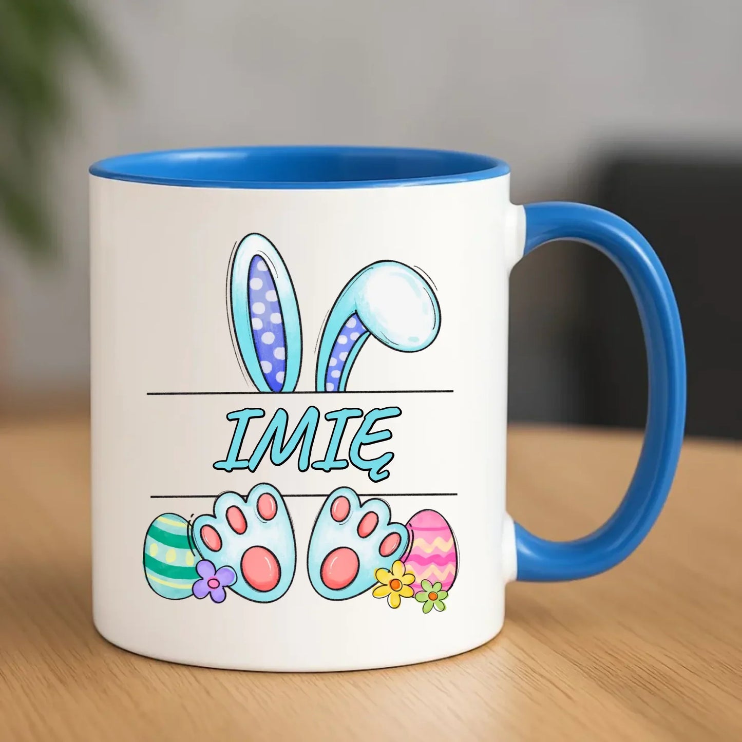 Zajączek Wielkanocny imię | Kubek dla dziecka na Wielkanoc WN14 - StoryCups.pl