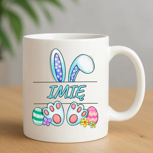 Zajączek Wielkanocny imię | Kubek dla dziecka na Wielkanoc WN14 - StoryCups.pl