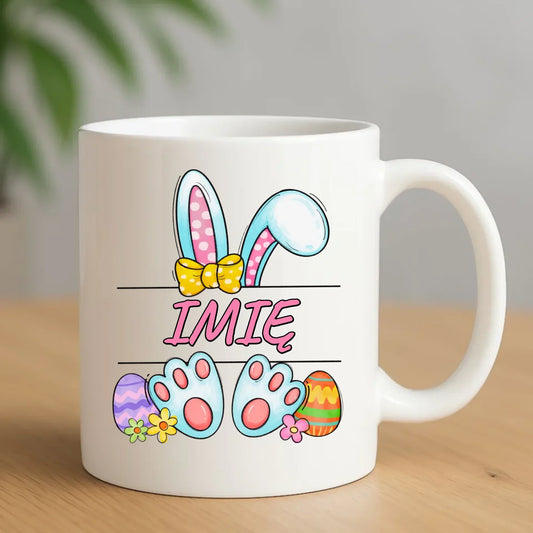 Zajączek Wielkanocny imię | Kubek dla dziecka na Wielkanoc WN15 - StoryCups.pl