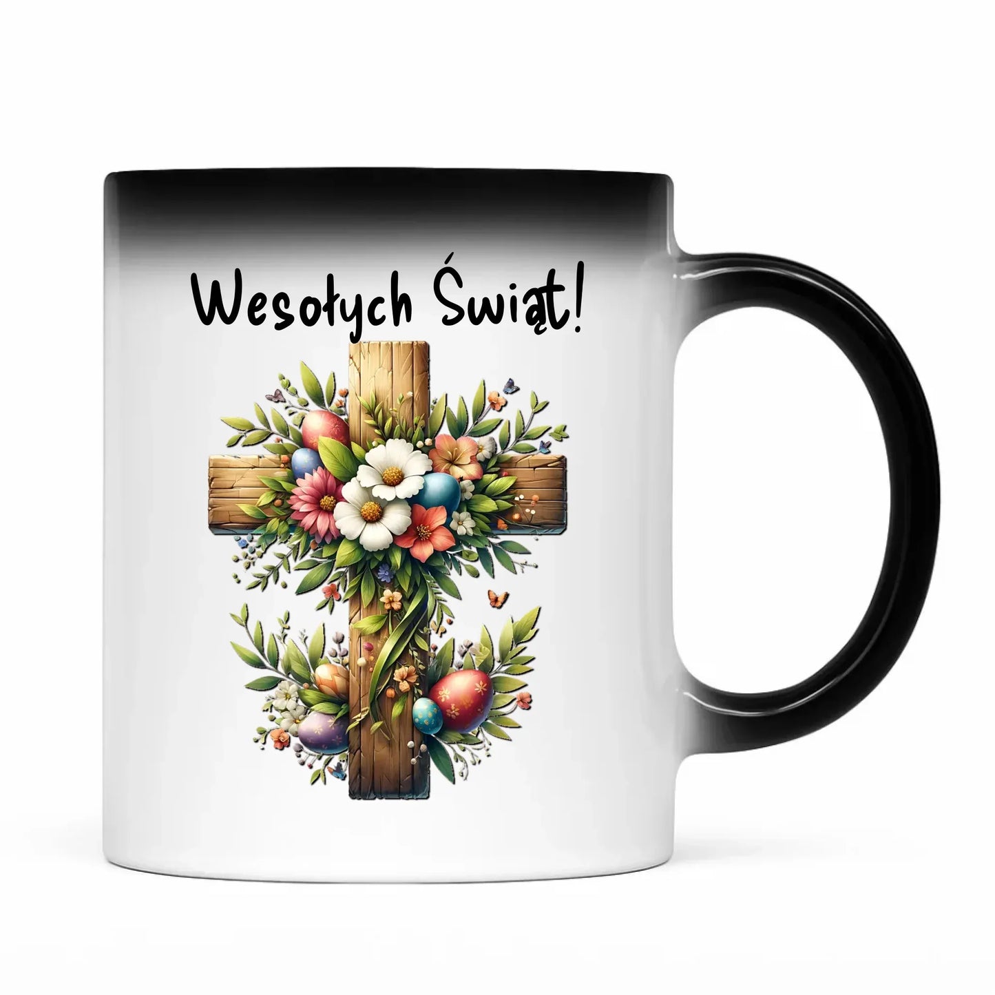 Krzyż | Kubek magiczny na Wielkanoc WN02 - StoryCups.pl