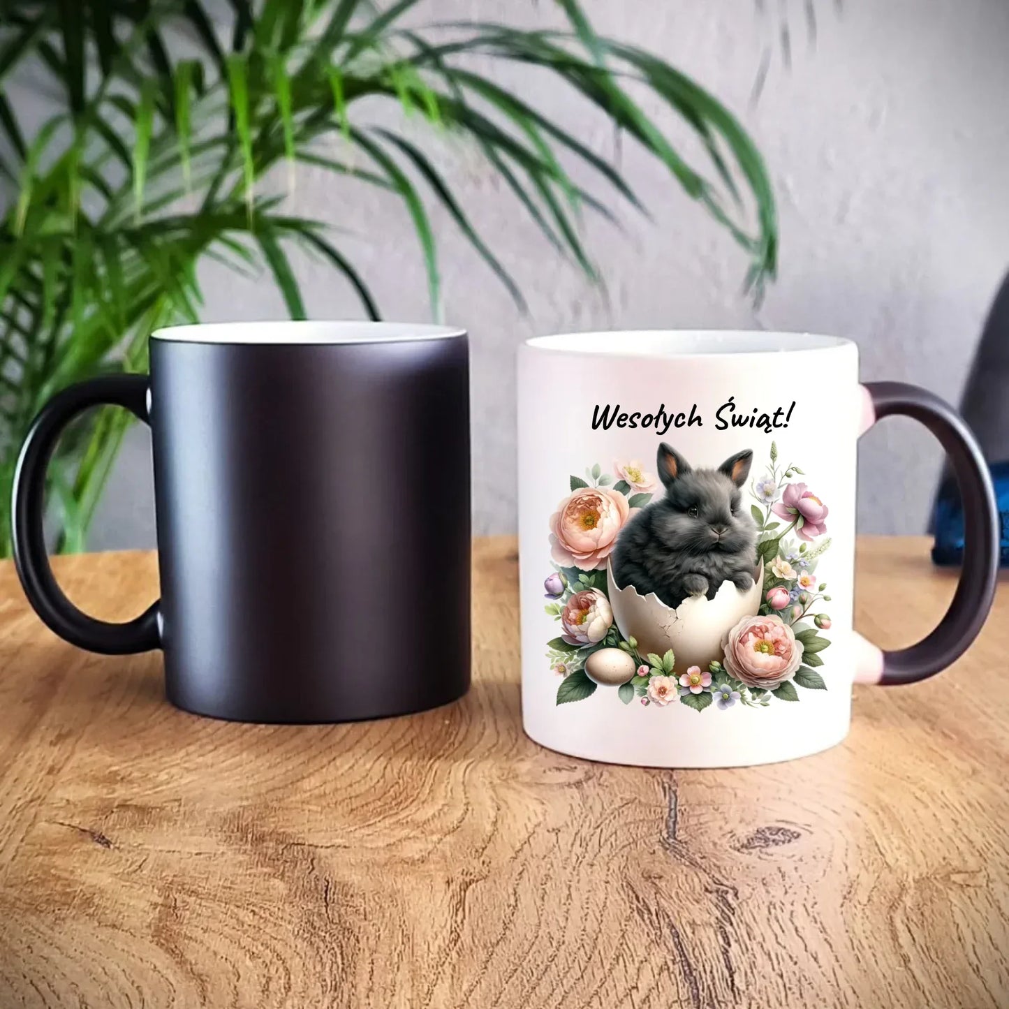 Zajączek w pisance | Kubek magiczny na Wielkanoc WN03 - StoryCups.pl