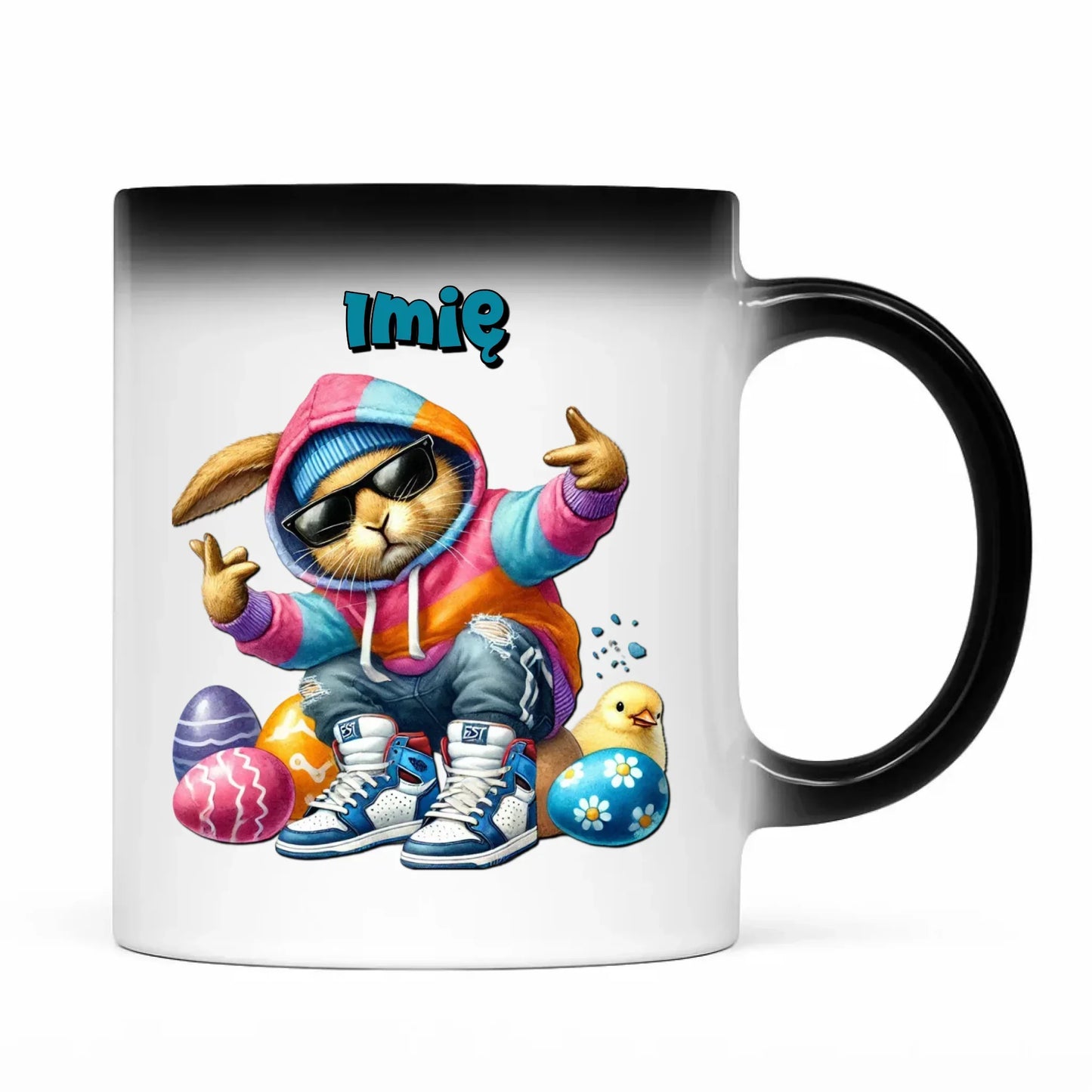Sigma zając | Kubek magiczny na Wielkanoc WN04 - StoryCups.pl