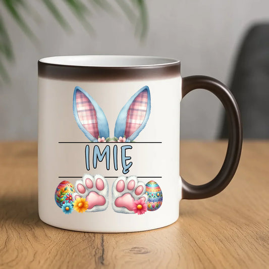 Zajączek z imieniem | Kubek magiczny na Wielkanoc WN11 - StoryCups.pl