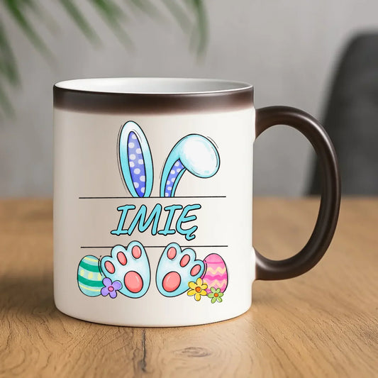 Zajączek Wielkanocny imię | Kubek magiczny na Wielkanoc WN14 - StoryCups.pl