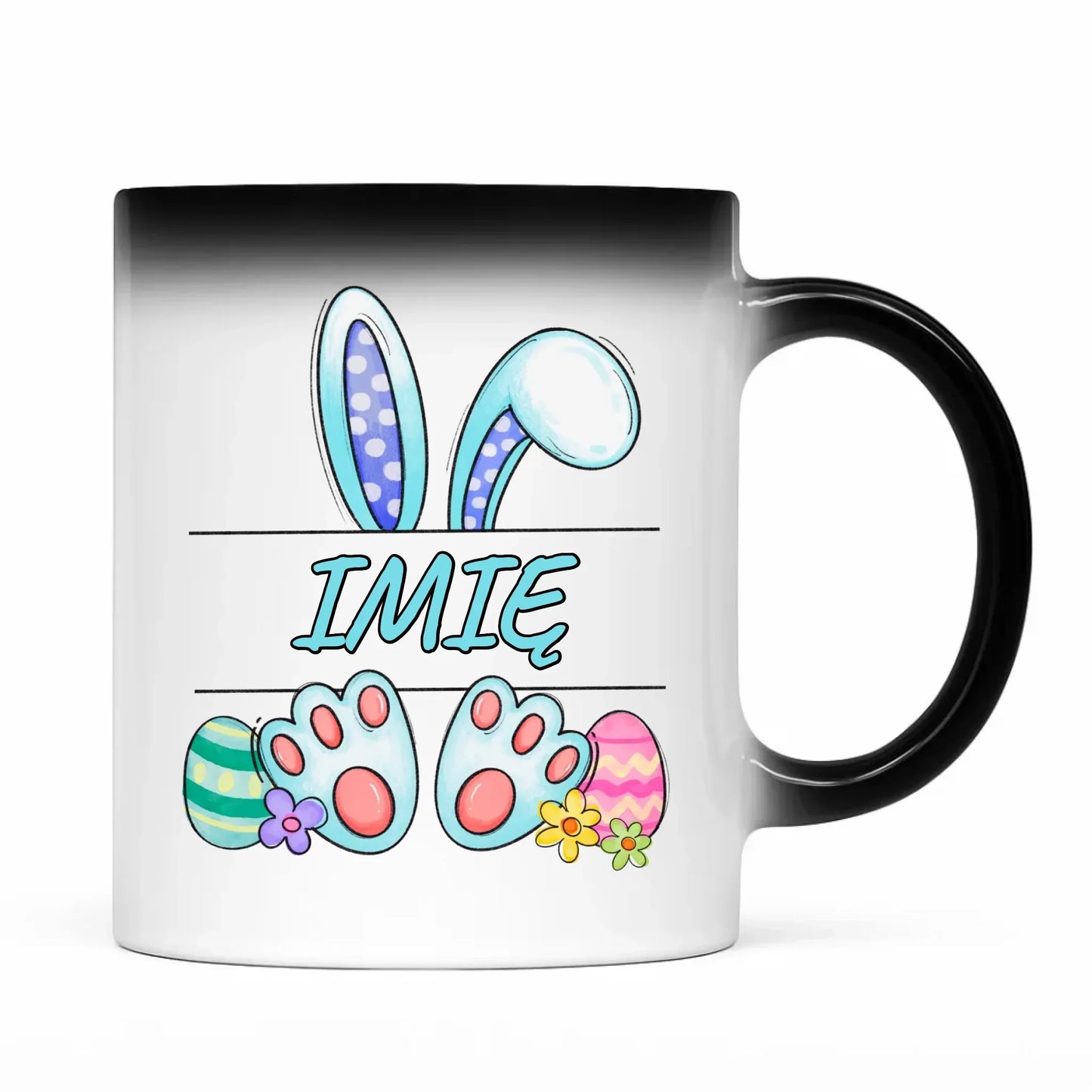 Zajączek Wielkanocny imię | Kubek magiczny na Wielkanoc WN14 - StoryCups.pl