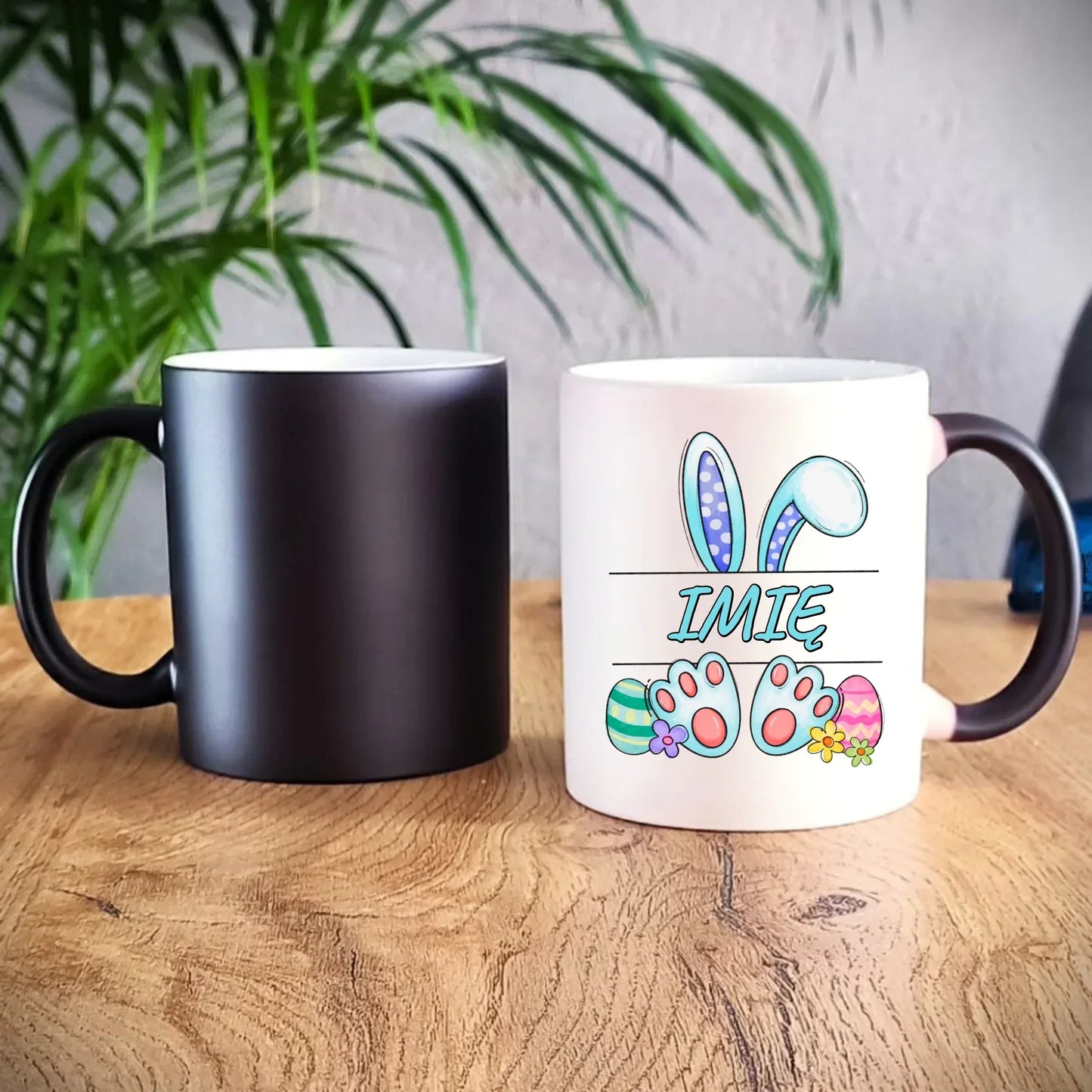 Zajączek Wielkanocny imię | Kubek magiczny na Wielkanoc WN14 - StoryCups.pl
