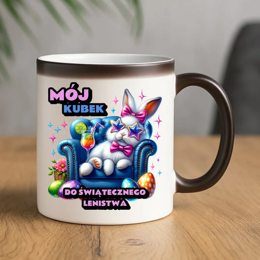 Mój kubek do świątecznego lenistwa | Kubek magiczny na Wielkanoc WN30 - StoryCups.pl