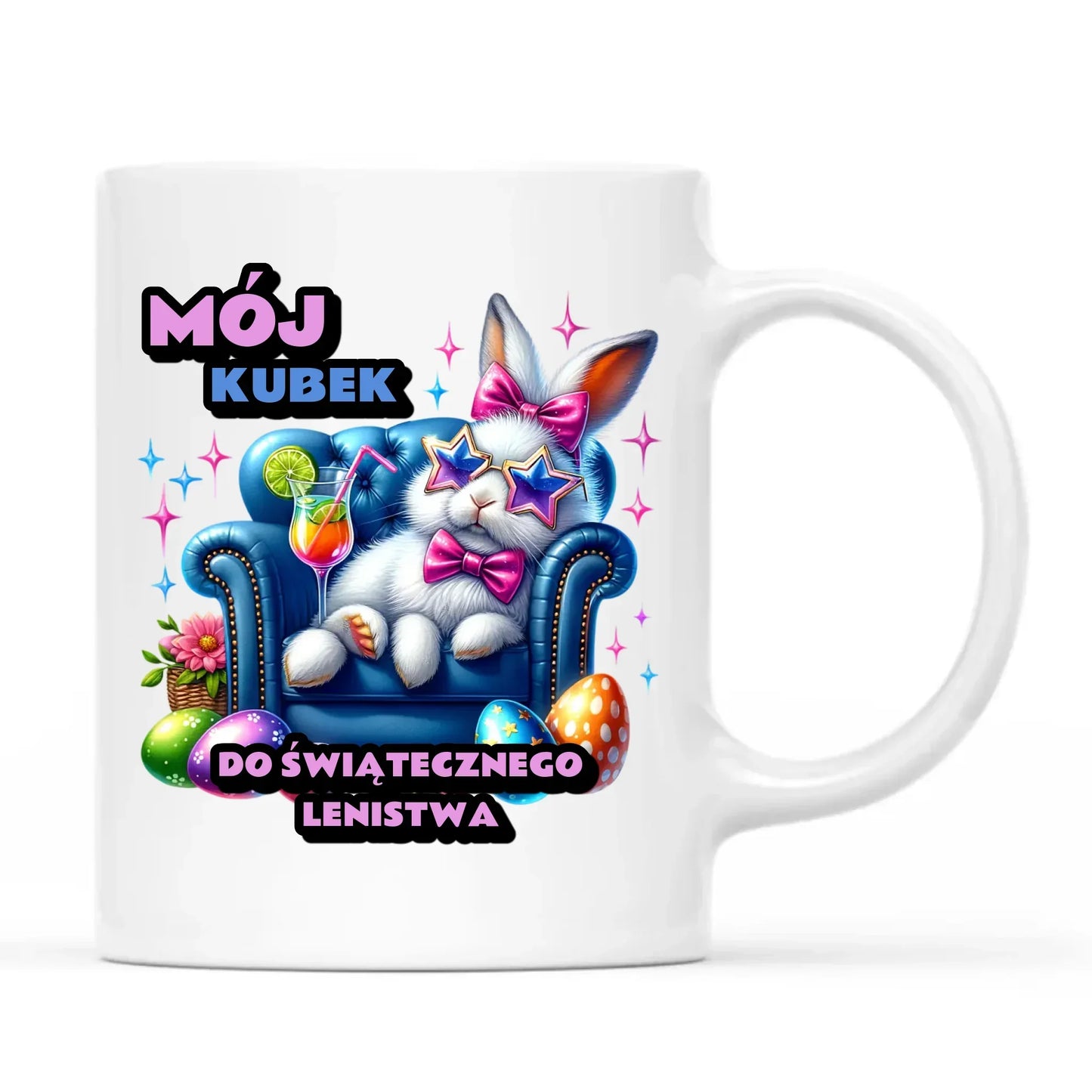 Mój kubek do świątecznego lenistwa | Kubek na Wielkanoc WN30 - StoryCups.pl