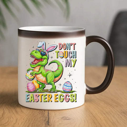 Don't touch my easter eggs | Kubek magiczny na Wielkanoc WN34 - StoryCups.pl