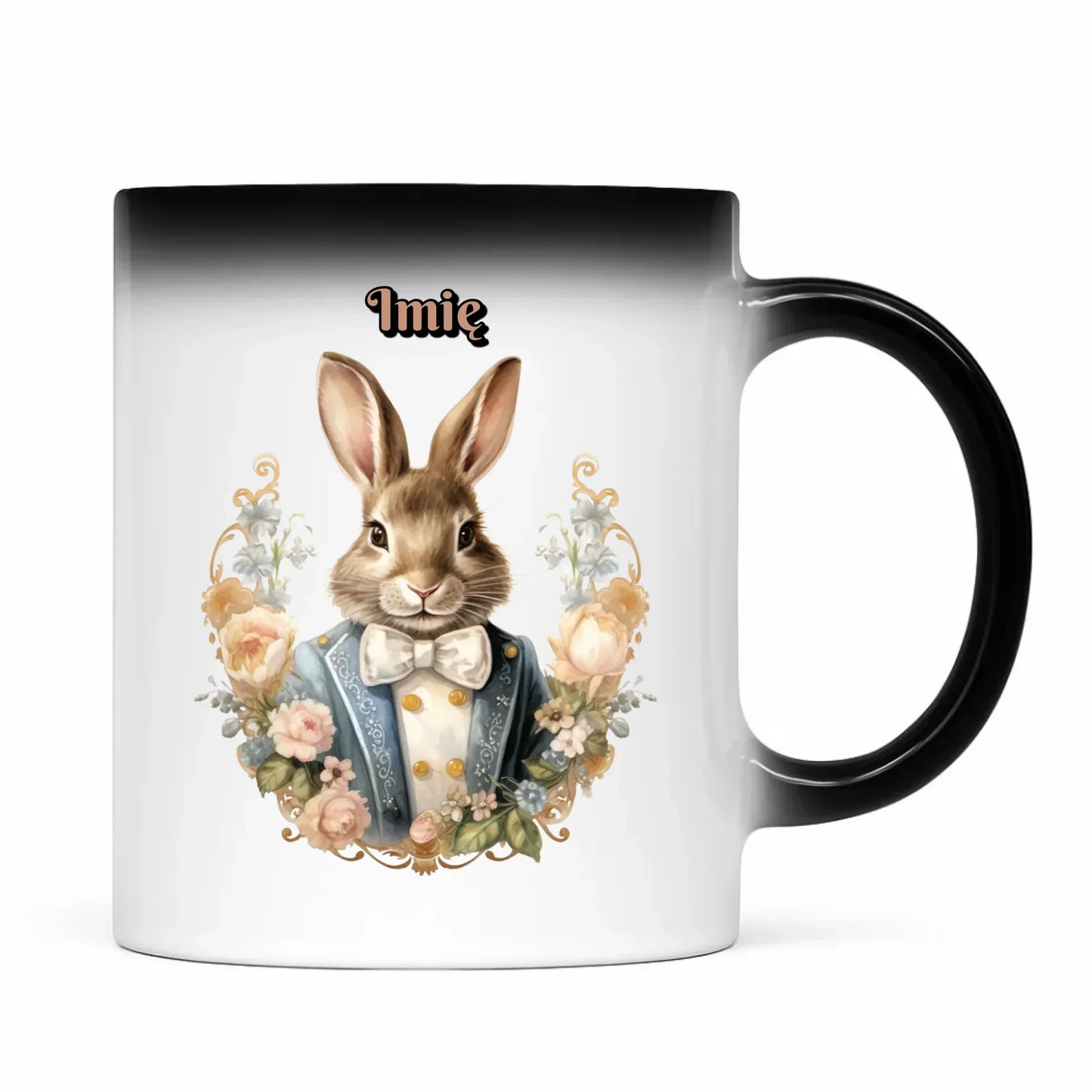 Pan Zając | Kubek magiczny na Wielkanoc WN06 - StoryCups.pl