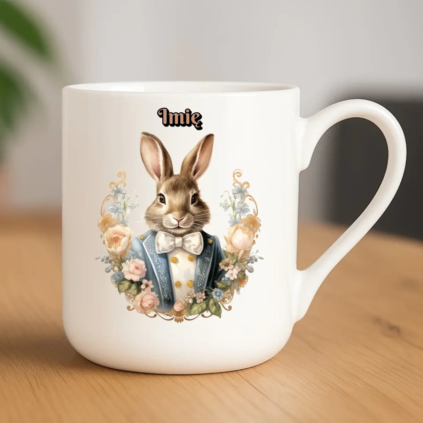 Pan Zając | Kubek elegant na Wielkanoc WN06 - StoryCups.pl