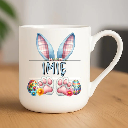 Zajączek z imieniem | Kubek elegant na Wielkanoc WN11 - StoryCups.pl