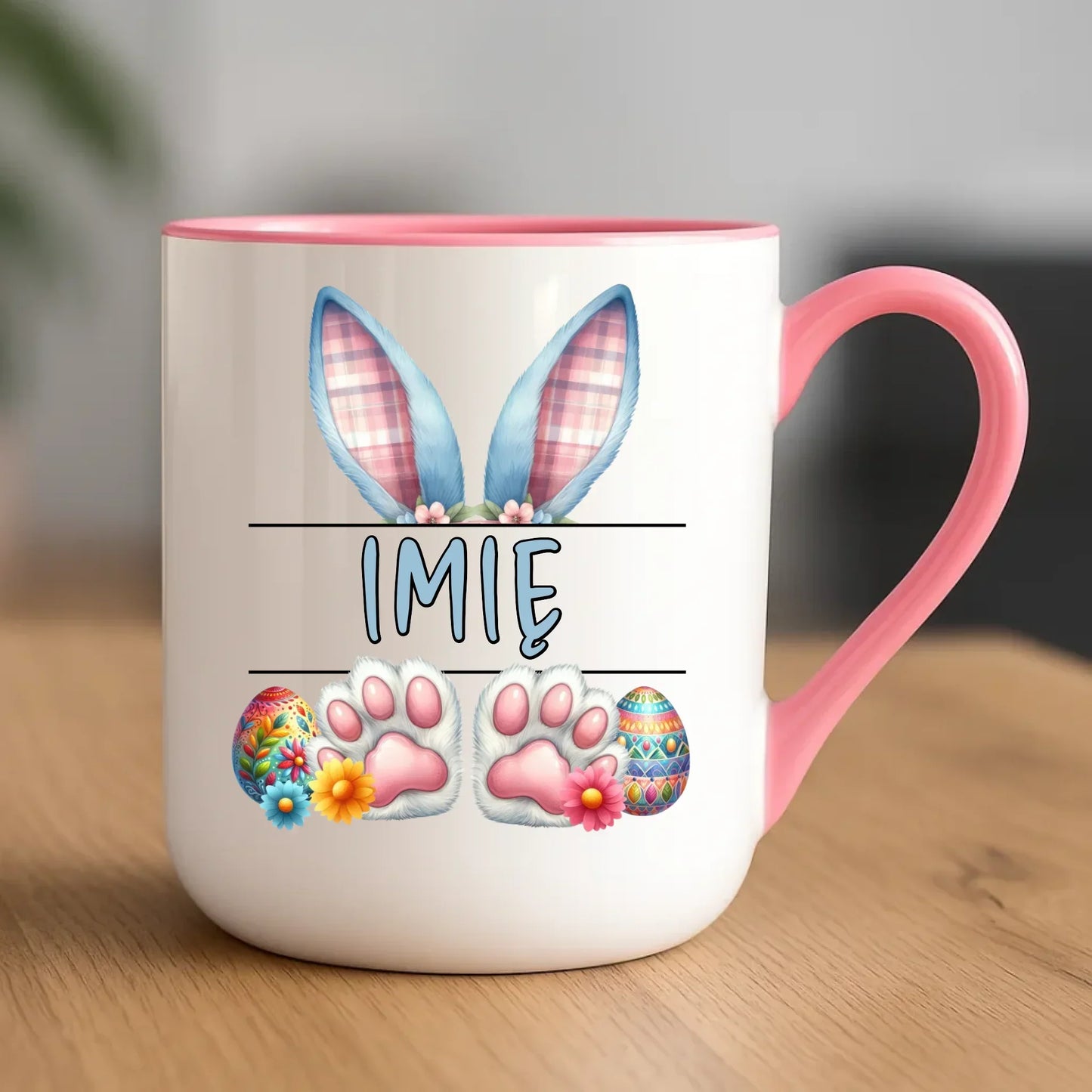 Zajączek z imieniem | Kubek elegant na Wielkanoc WN11 - StoryCups.pl