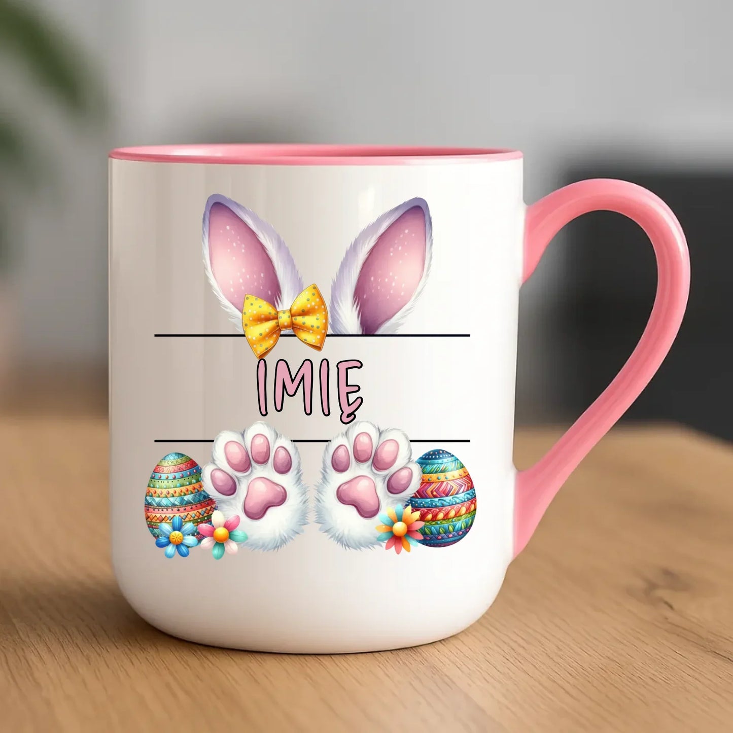 Zajączek z imieniem | Kubek elegant na Wielkanoc WN13 - StoryCups.pl