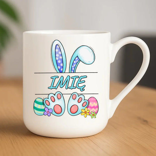 Zajączek Wielkanocny imię | Kubek elegant na Wielkanoc WN14 - StoryCups.pl