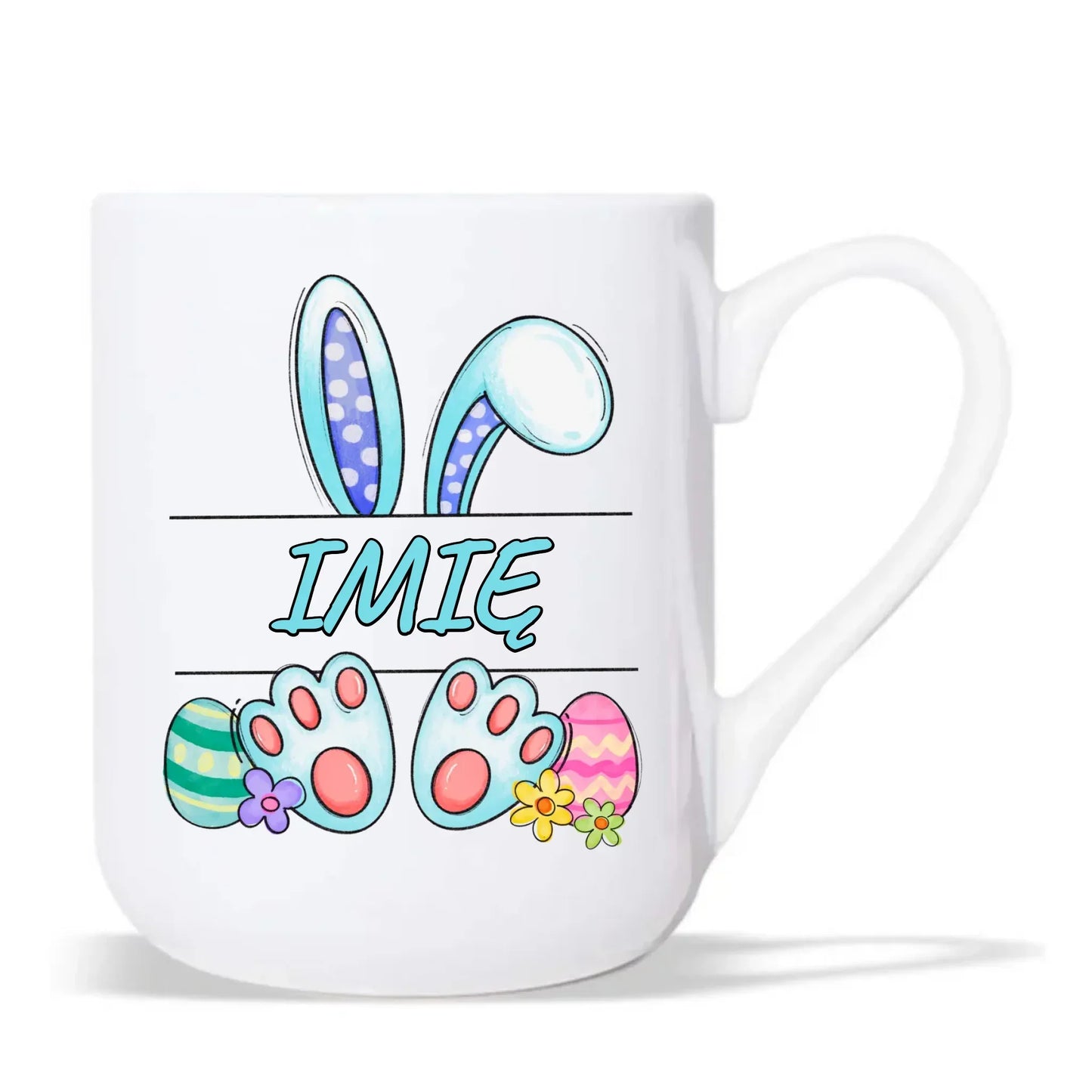 Zajączek Wielkanocny imię | Kubek elegant na Wielkanoc WN14 - StoryCups.pl