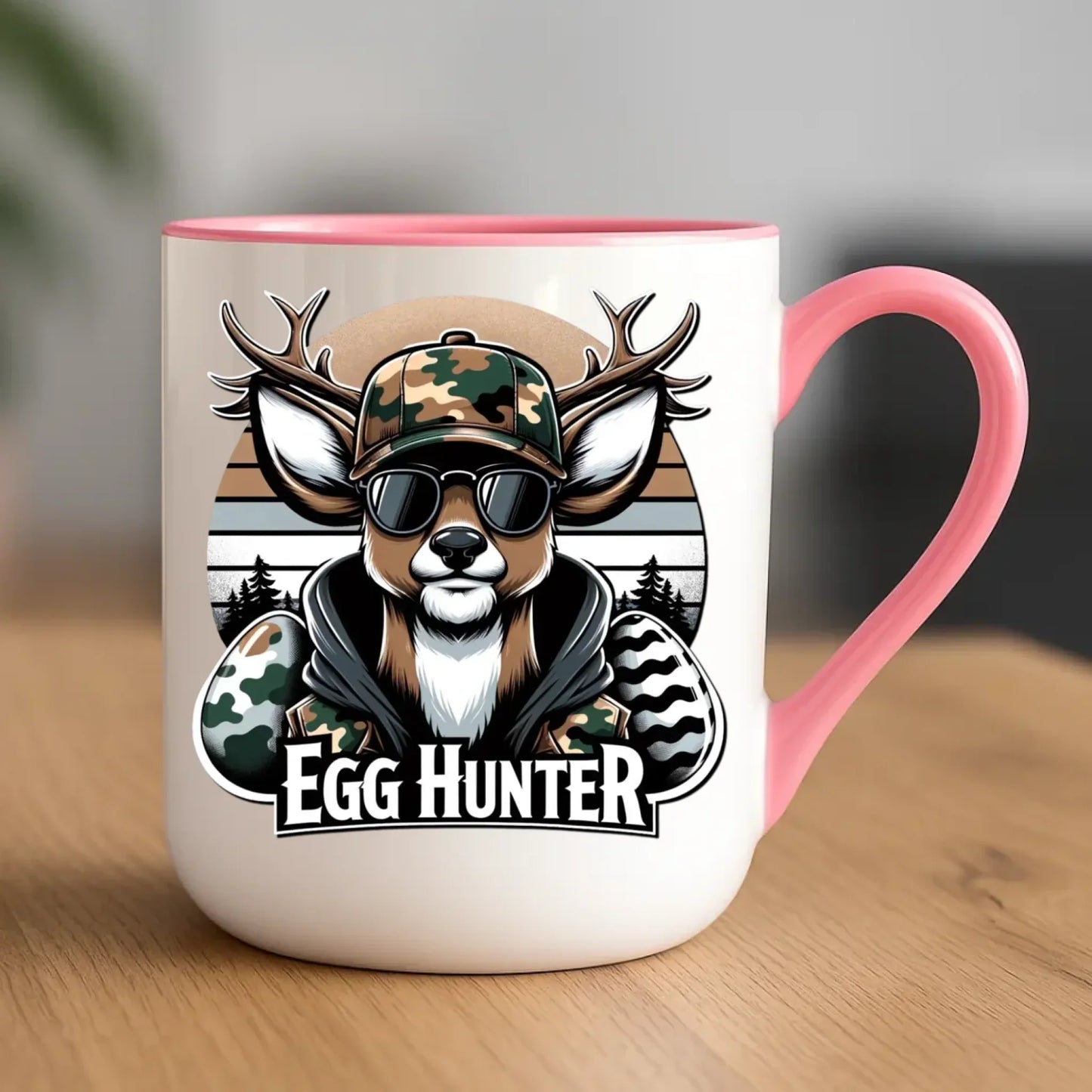 Egg Hunter | Kubek elegant Wielkanocny na prezent dla niego WN19 - StoryCups.pl