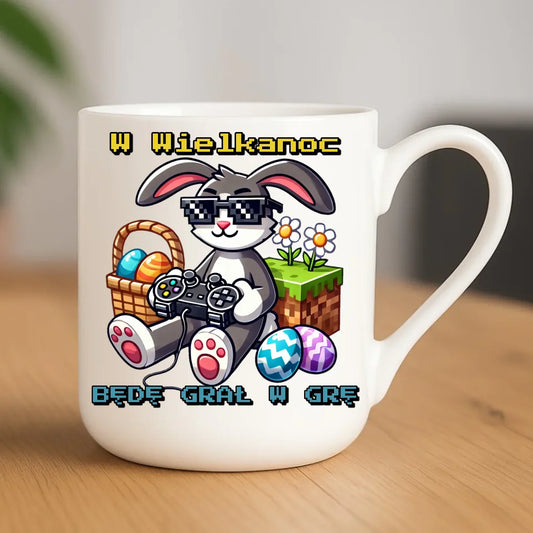Zajączek Minecraft | Kubek elegant prezent na Wielkanoc WN22 - StoryCups.pl